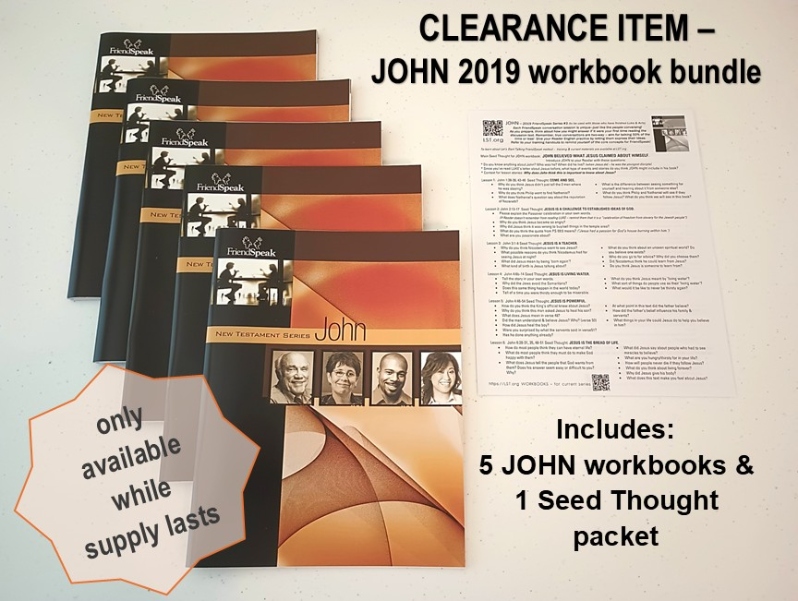 JOHN 2019 printed workbook bundle - limited stock